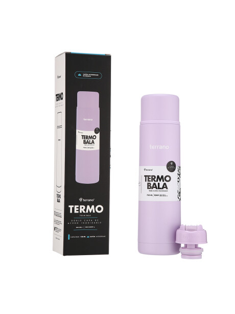 Termo Bala 750ML Metalizado Lila