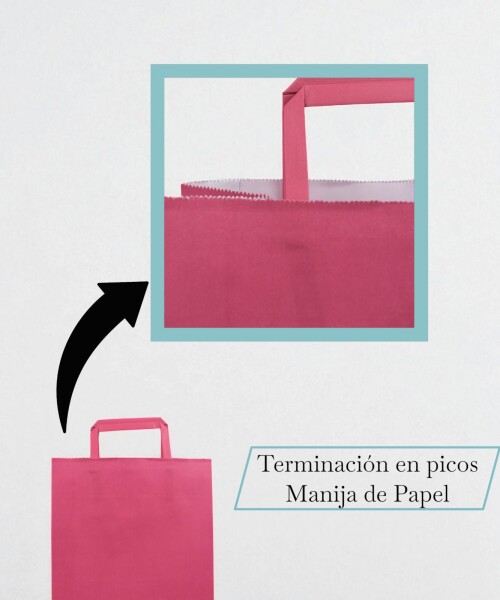 Bolsa lisa acuario 22x10x30 cm FUCSIA
