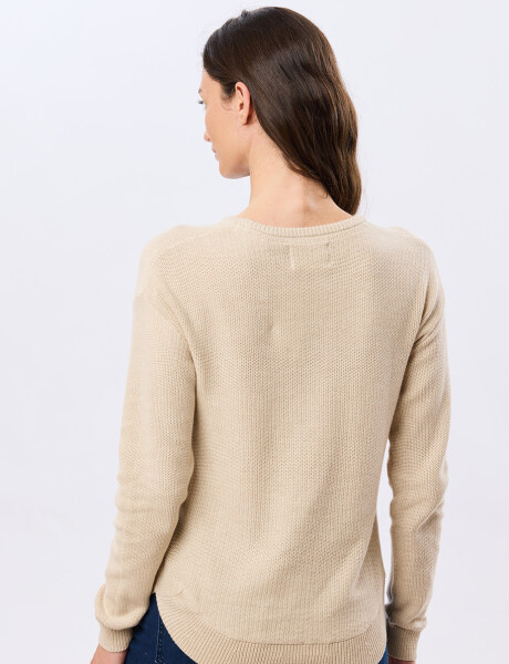 BUZO LISO TEJIDO Beige