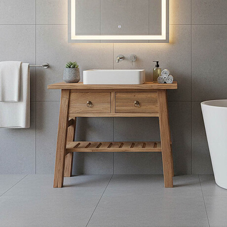 MUEBLE DE BAÑO MADERA NATURAL-BEIGE FARM