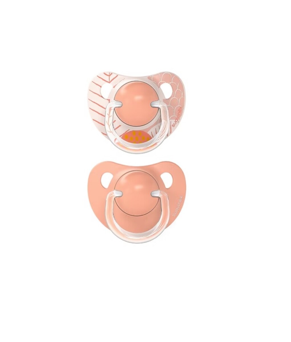 Set x2 chupete anatómico Suavinex 18m - Dreams Rosa Salmon 