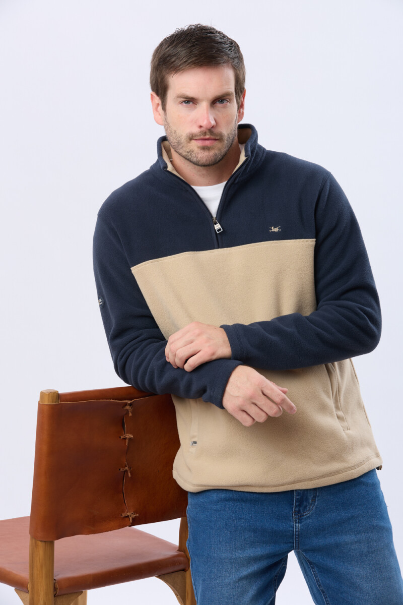 BUZO POLAR BICOLOR - Beige 