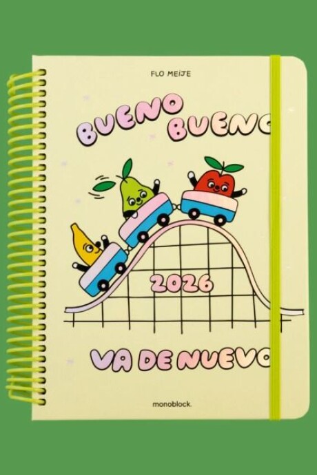 AGENDA MONOBLOCK FLO MEIJE A5 SEMANAL ANILLADA 2026 - BUENO BUENO AGENDA MONOBLOCK FLO MEIJE A5 SEMANAL ANILLADA 2026 - BUENO BUENO
