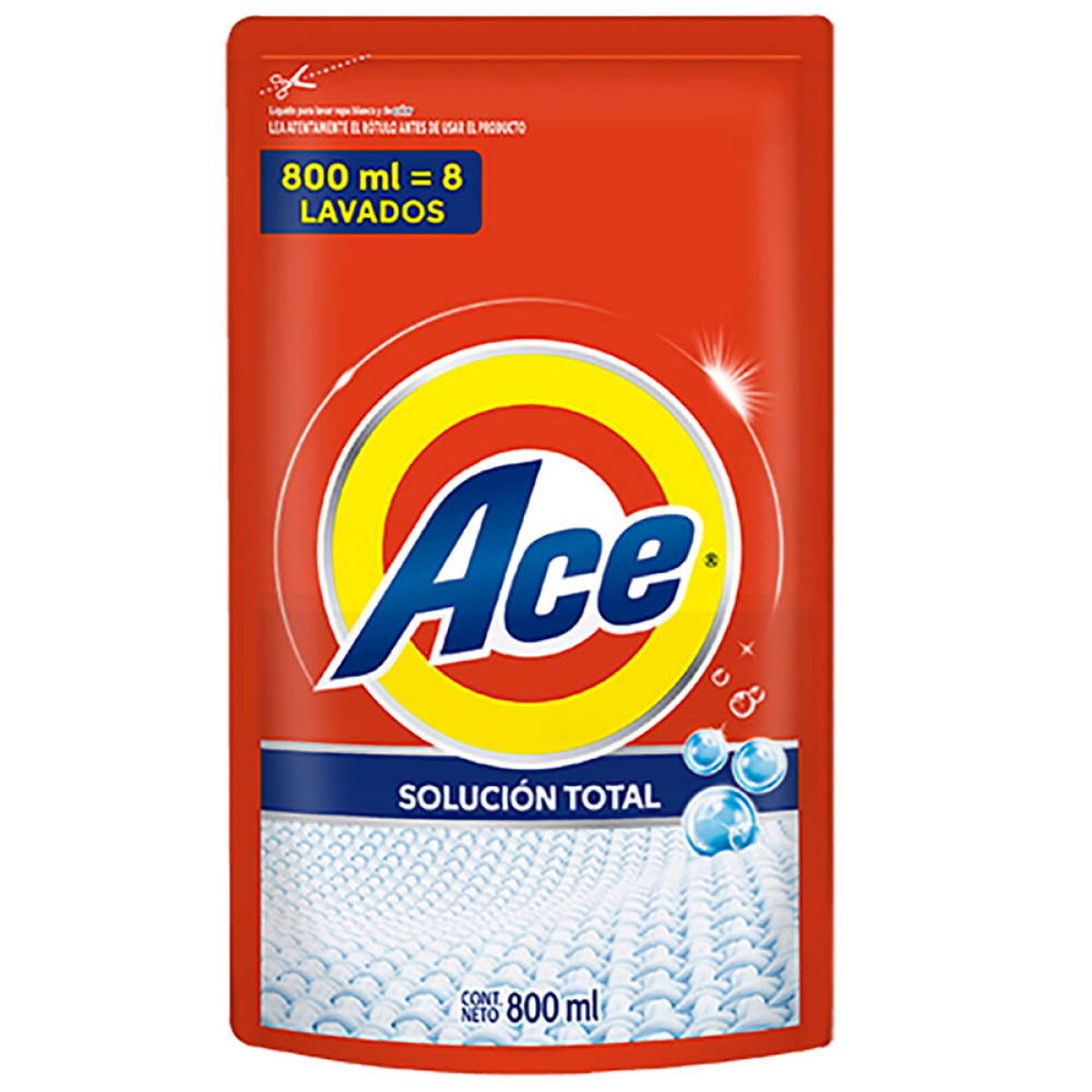 Jabón Líquido Ace Solución Total - Doypack 800 ML 