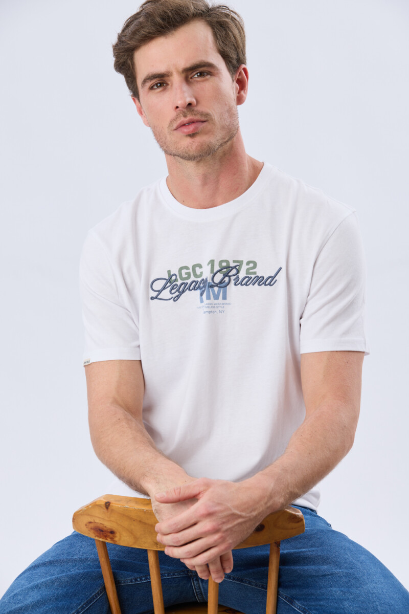 REMERA ESTAMPADA DE ALGODÓN - Blanco 