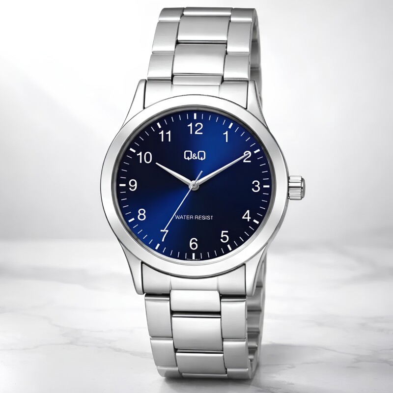 Reloj análogo Q&Q esfera azul Modelo C08A001PY Reloj análogo Q&Q esfera azul Modelo C08A001PY