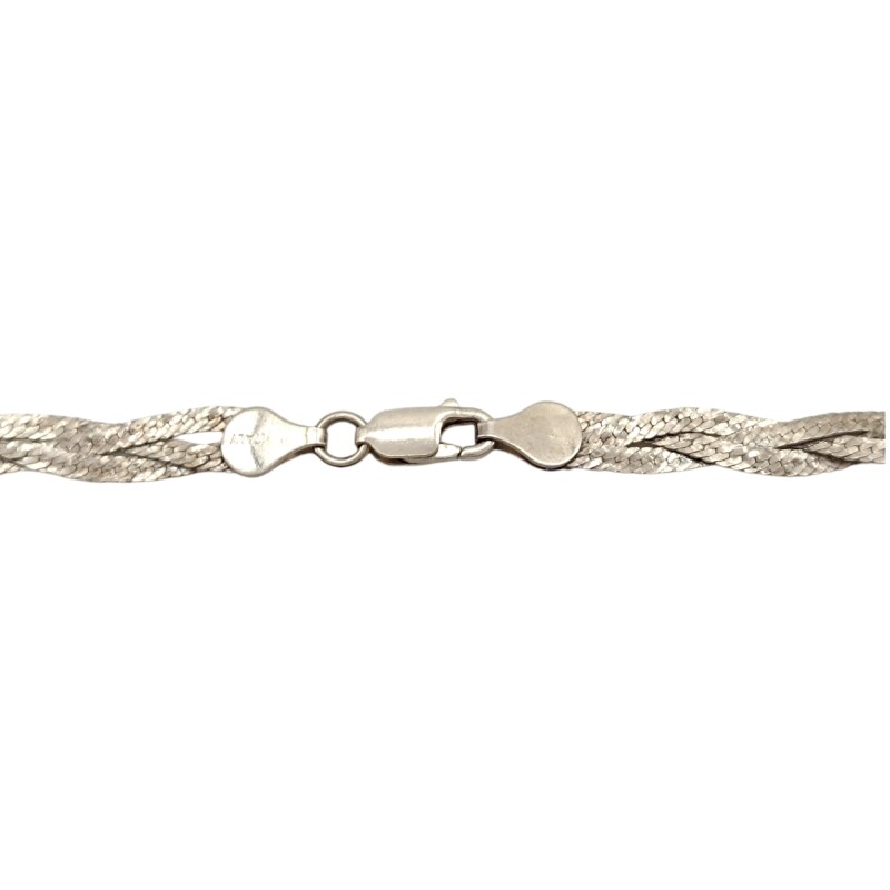 Cadena tejido trenzado - Plata 925 - Sin Piedra - CD3319 sinpiedra