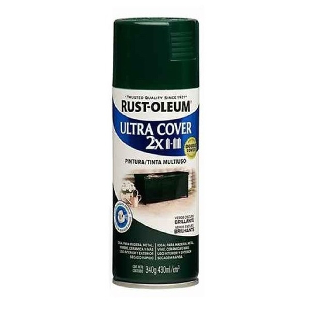 AEROSOL RUST OLEUM ULTRA COVER 2X 340gr. - VERDE OSCURO 