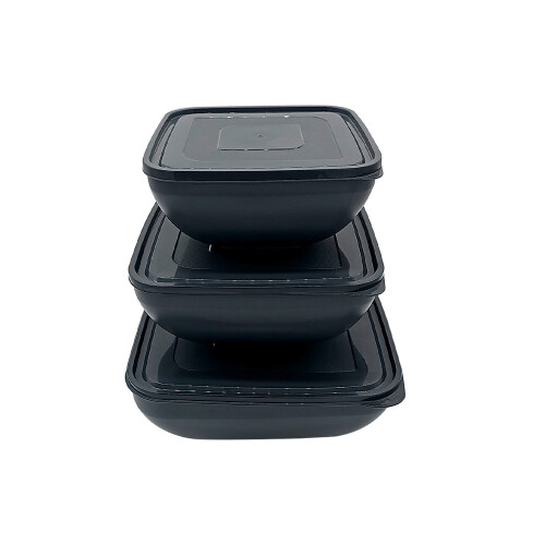 RECIPIENTES RECTANGULARES SIMPATIA FRESHLIFE SET X3 GRIS