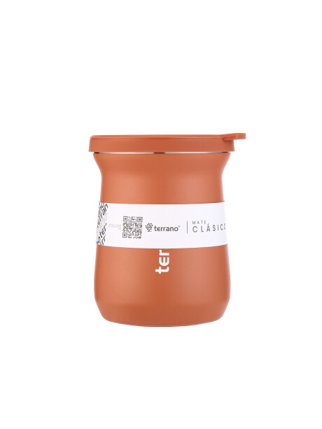 Mate Acero Inox. Camionero Terracota
