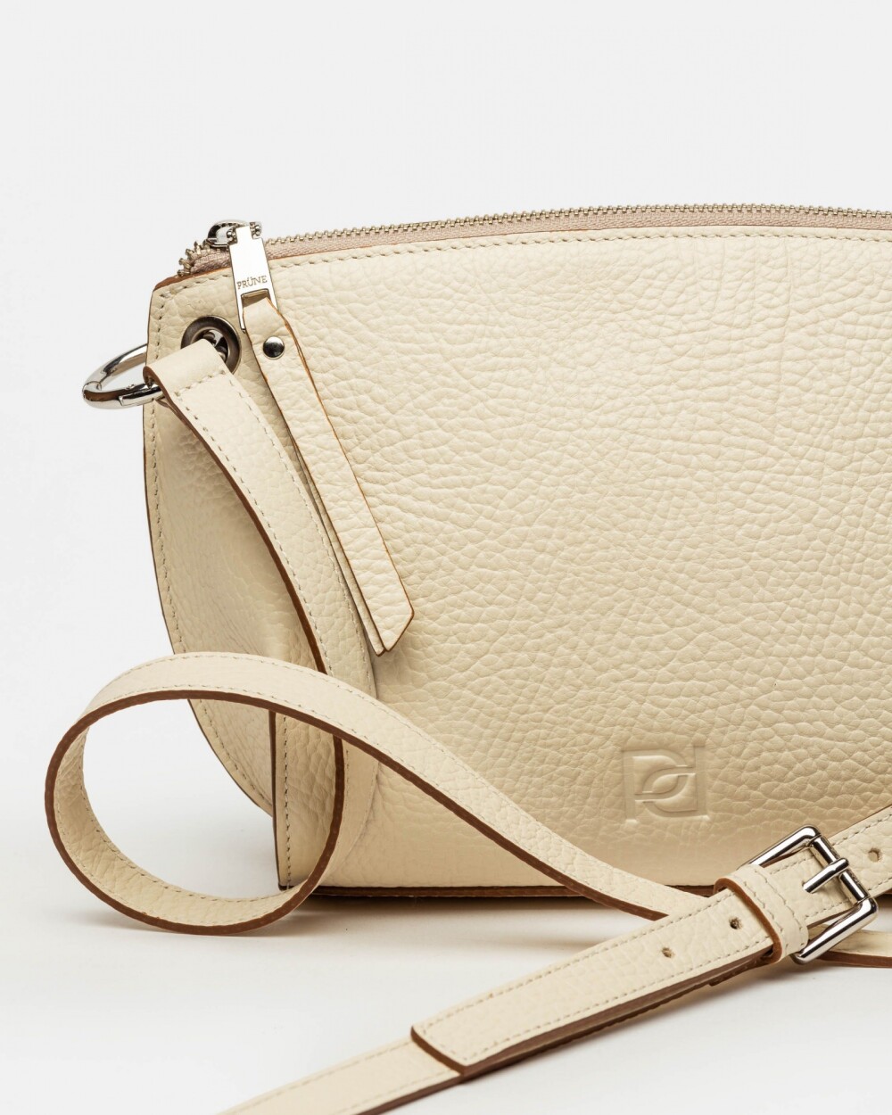 Bandolera Sauvage en cuero graneado Cotton