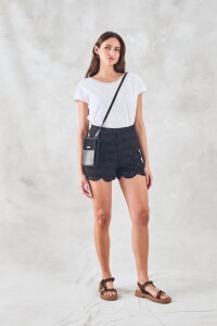 Remera Algodón Peinado Blanco