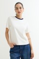 Remera cuello contratono CRUDO