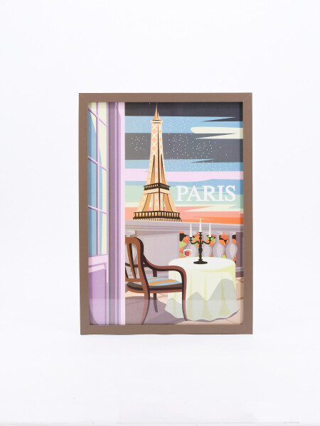 CUADRO ILUSTRATIVO PARIS ESTAMPADO 1