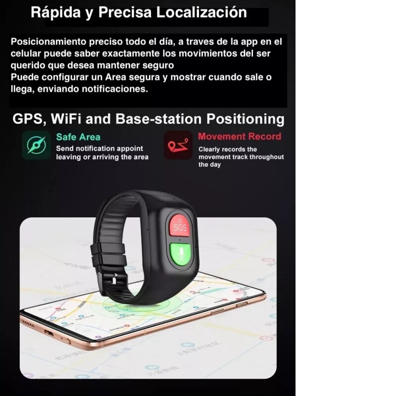 Smartwatch GPS Boton Inteligente Sin Color