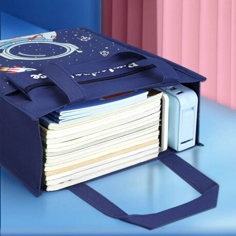 Bolso Escolar P/útiles Multiuso Cartuchera Infantil Azul