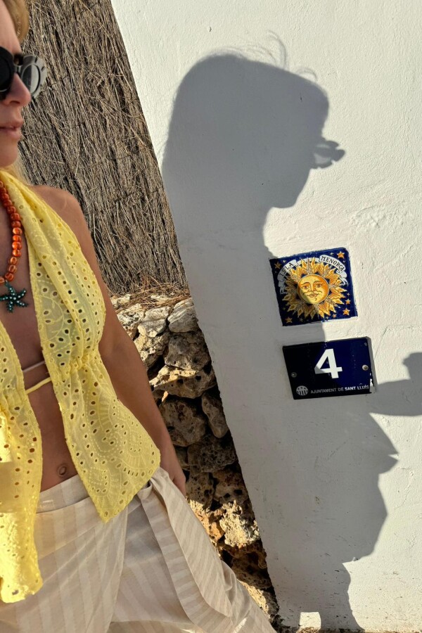 Top Leika Broderie Amarillo