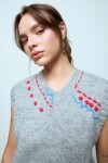 Chaleco detalles gris