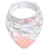 Babero bandana con mordillo BUBA safari rosa