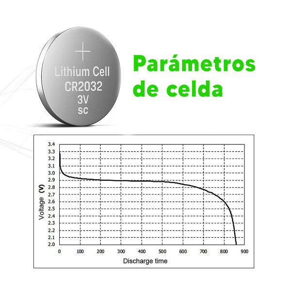 Pila De Botón Tipo Cr2032 3 V PILA CR2032