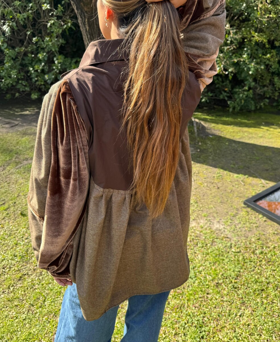 Prince Shirt - Chocolate / Tweed Beige 