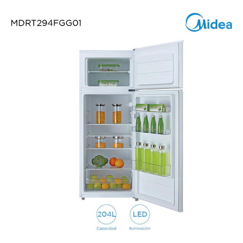 Heladera Frio Humedo Midea Mdrt294fgg01 204 Lt Efic. A Color Blanco Heladera Frio Humedo Midea Mdrt294fgg01 204 Lt Efic. A Color Blanco