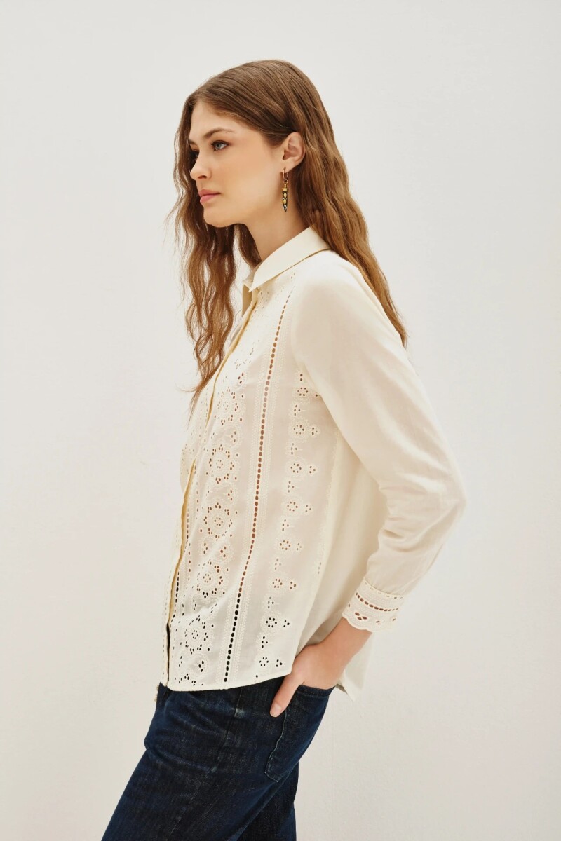 Camisa Pleats Jaz Crudo