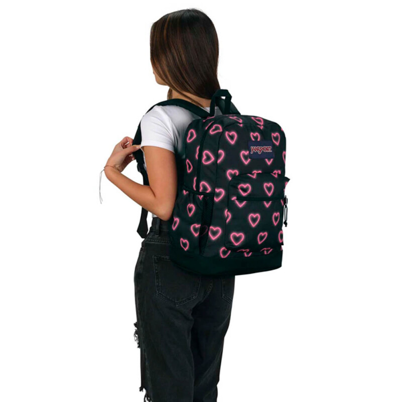 Mochila Portalaptop Cross Town Plus Happy Hearts Black
