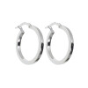 Caravanas, aros de oro blanco 18k (0974W) Caravanas, aros de oro blanco 18k (0974W)