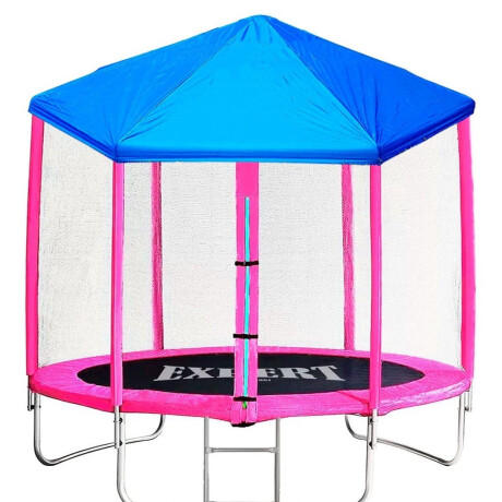 Cama Elástica 3.05m C/ Toldo Techo Calidad Reforzado! Rosado