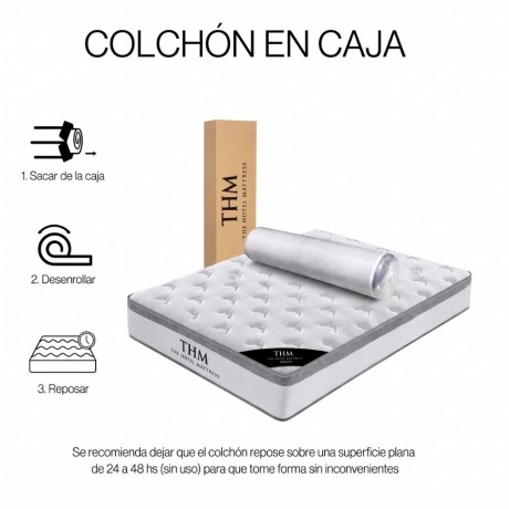 Sommier Plaza Y Media HAMPTONS Rhodium Gris