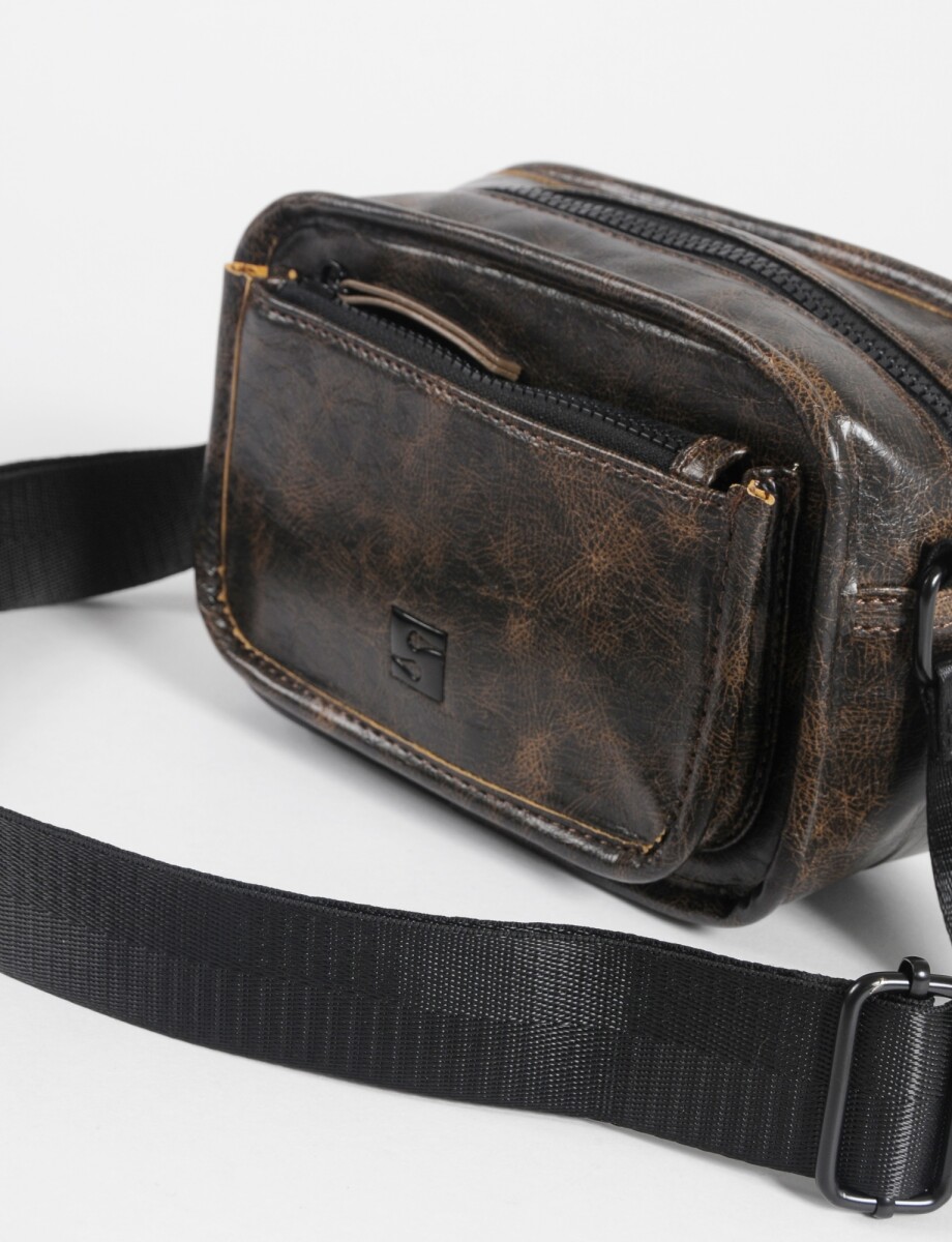 Bandolera rigid small - marrón 