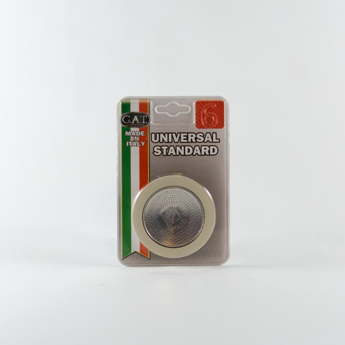 FILTRO ACERO + GOMA CAFETERA MOKA ITALIANA 6 P 