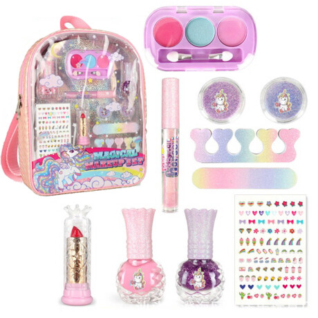 Set Maquillaje Completo C Mochila +acc Belleza Niñas Jug027015