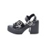 SANDALIA 35-40 BK CHAROL
