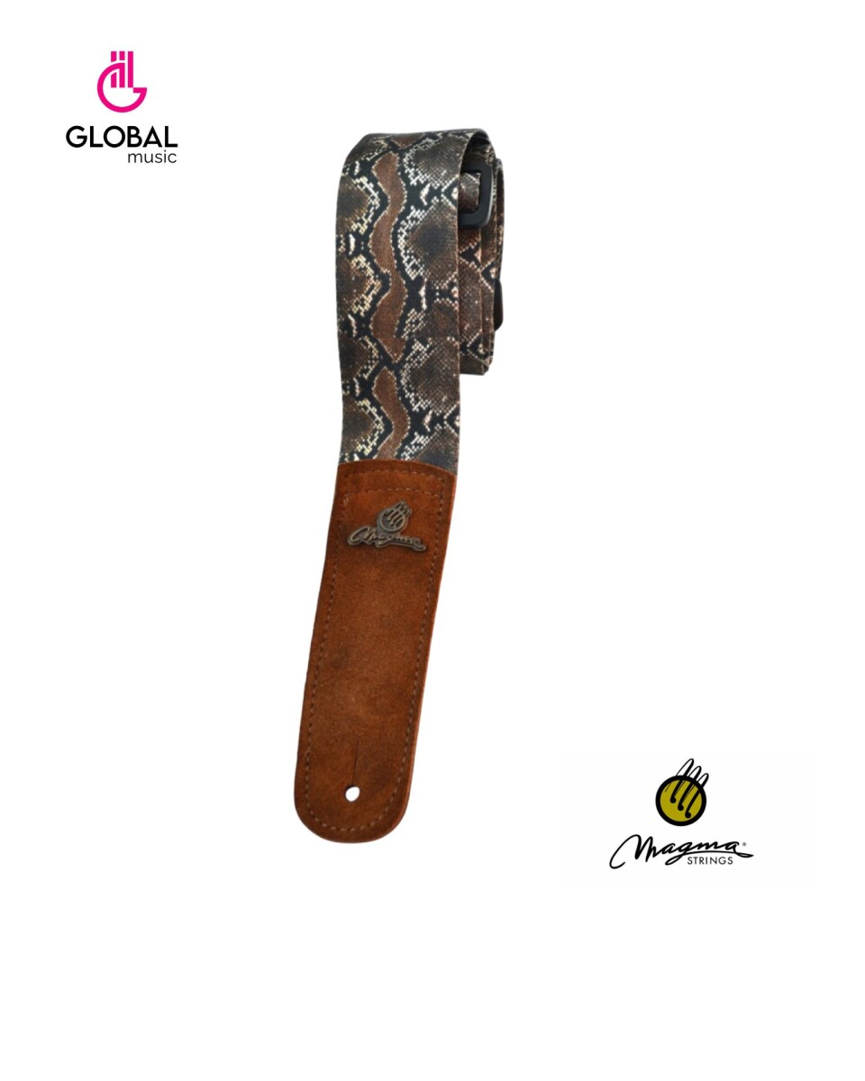 Correa Para Guitarra Magma Poliéster Serpiente c/logo 