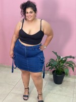 Short Pollera Necesito Azul