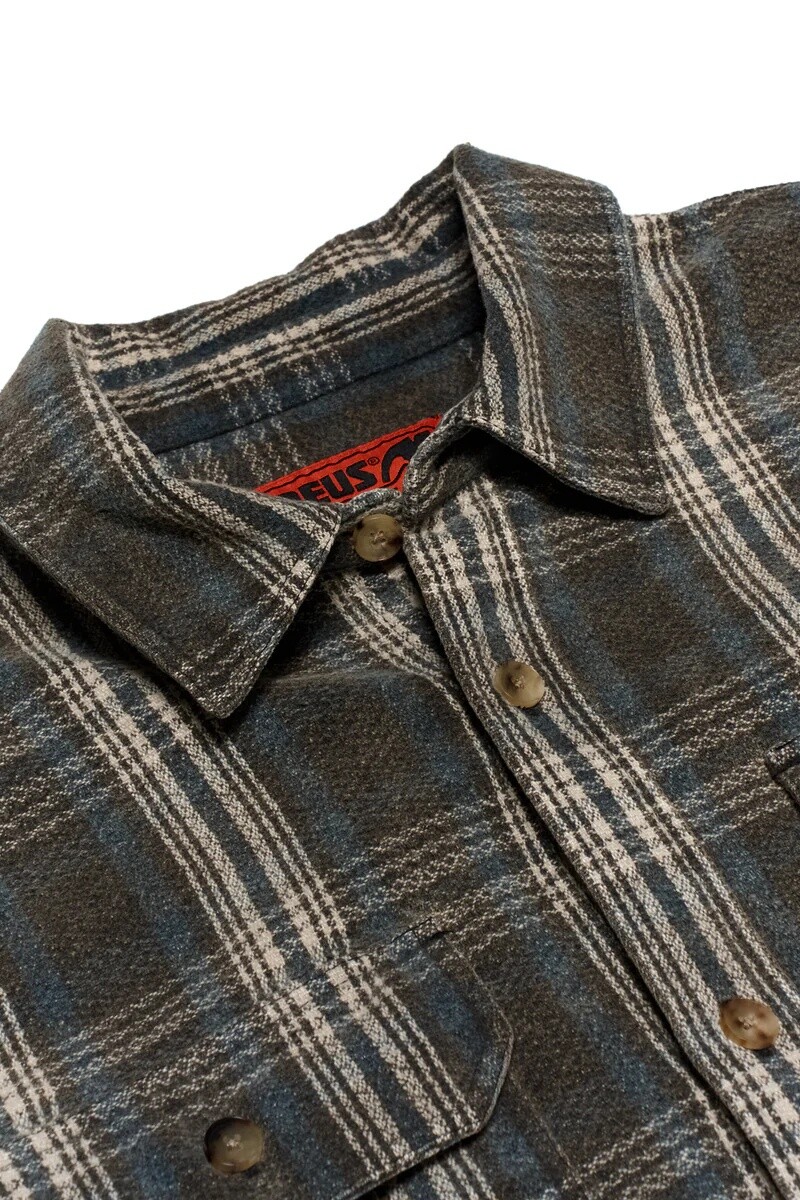 Too Busy To Work Check Shirt Negro
