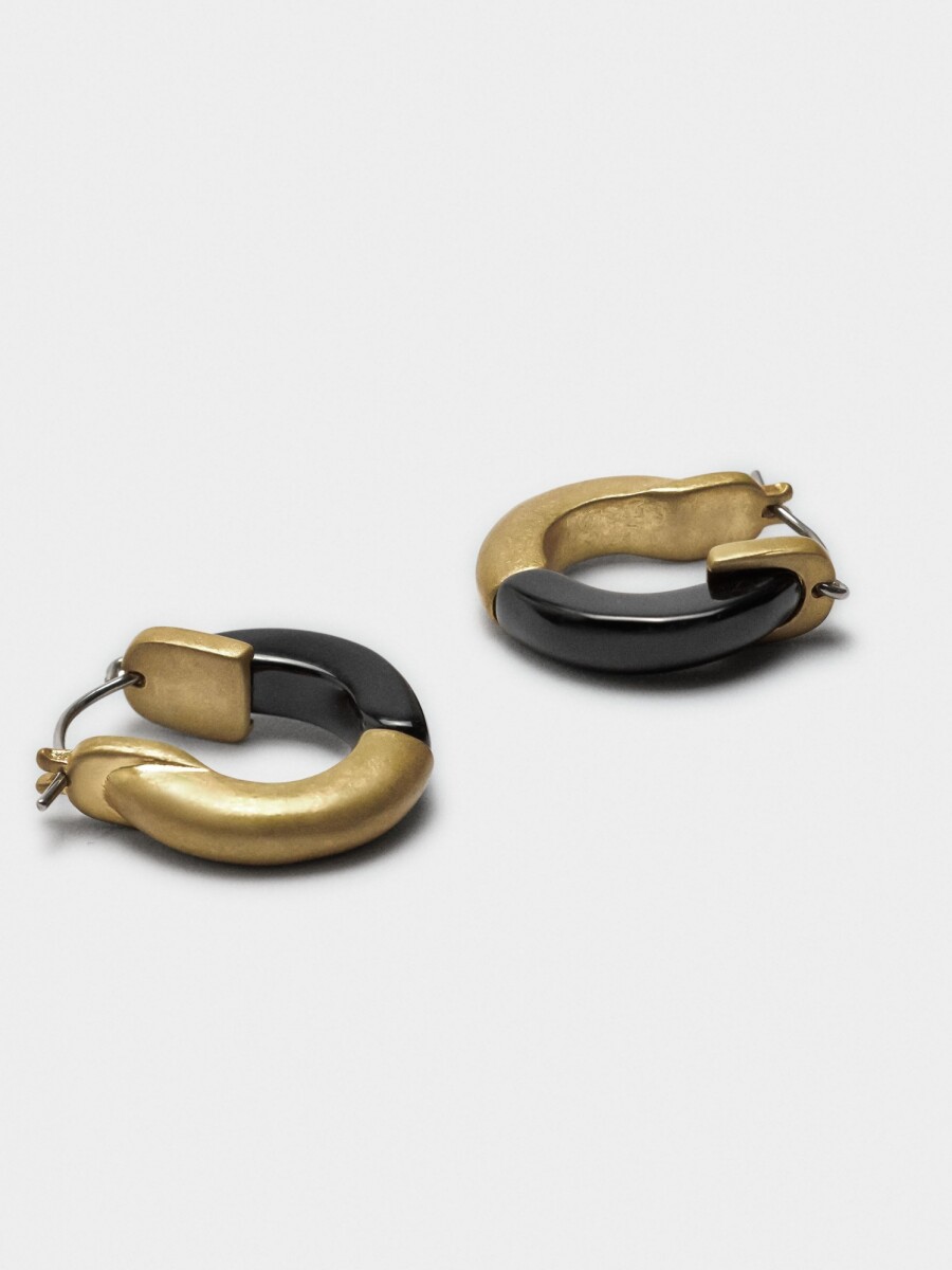Aros Con Resina negro