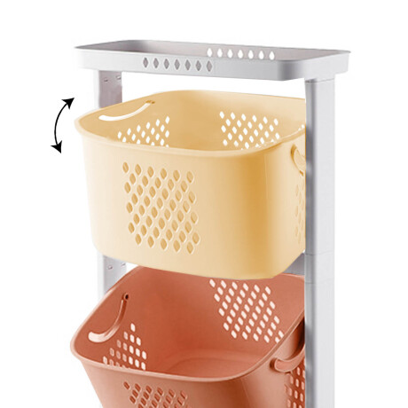 Organizador Estante Móvil Carrito Cocina Juguetes Multicolor