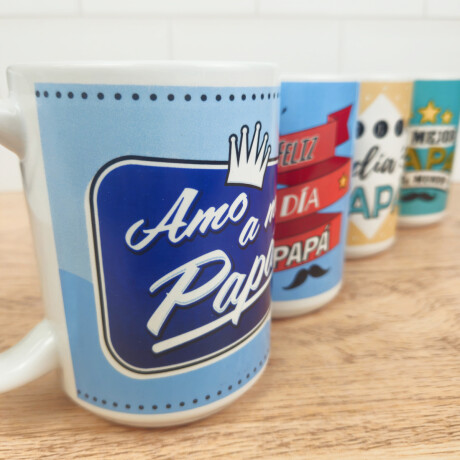 Taza de cerámica para papá Azul