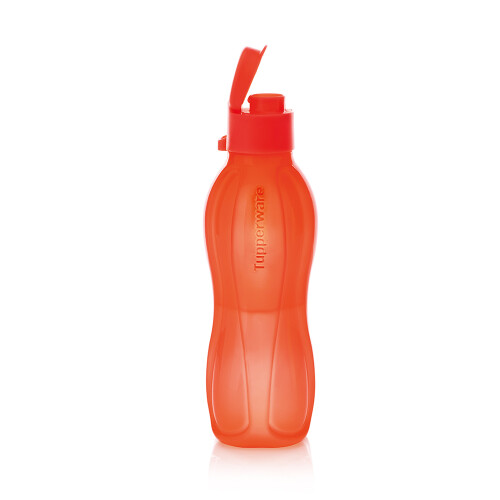 BOTELLA ECO TWIST TUPPERWARE CON PICO 1 LT NARANJA NEON