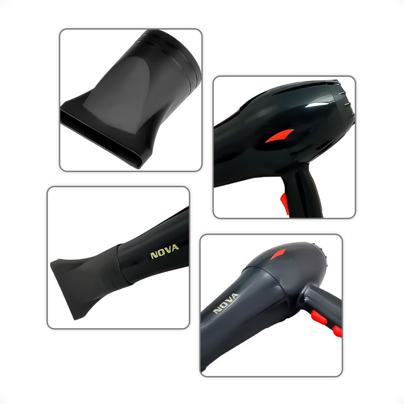 Secado de Pelo NV-7216 de 3200W dos Velocidades Nova de Color Negro Secado de Pelo NV-7216 de 3200W dos Velocidades Nova de Color Negro