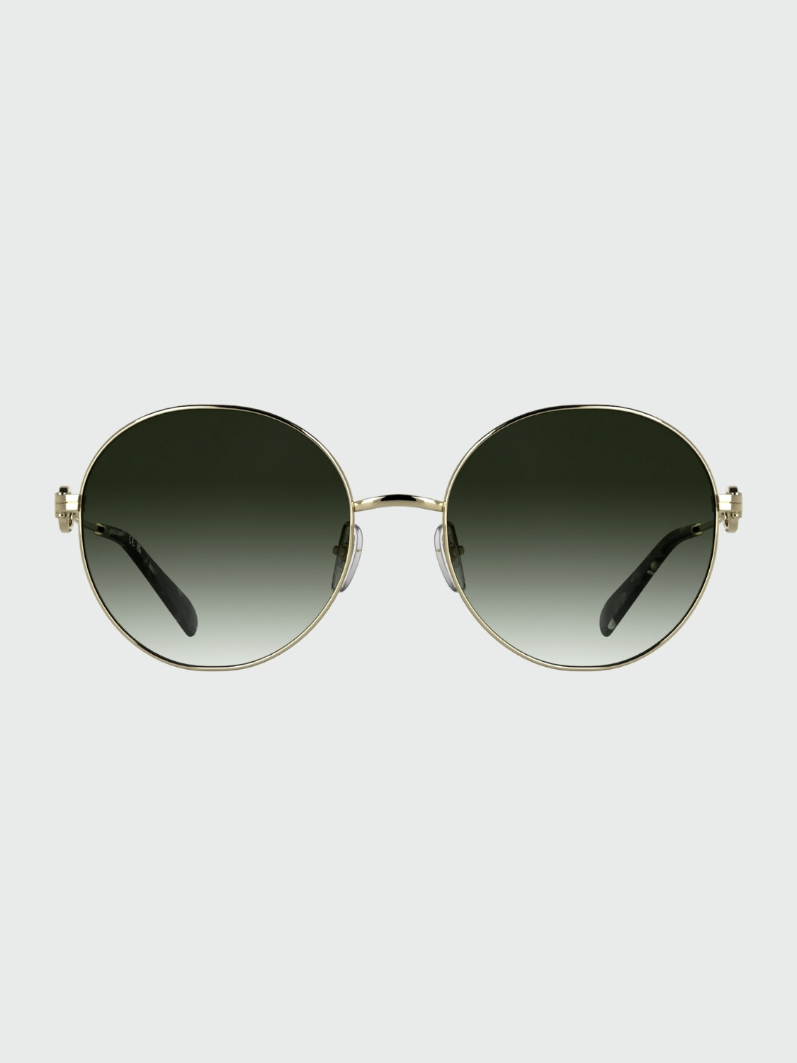 LONGCHAMP - Lentes de Sol Dorado/ Kaki Degradado Alta Automática