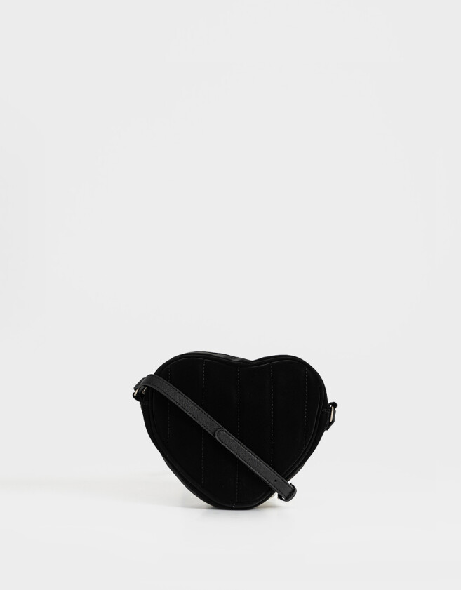 Bandoleras Romántico Bandolera Puffy Corazón - Negro