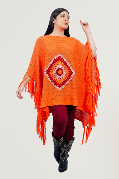 PONCHO ALBA Naranja