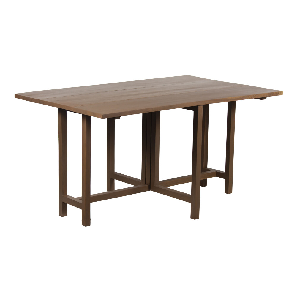 MESA DE COMEDOR PLEGABLE MADERA MARRON FARM