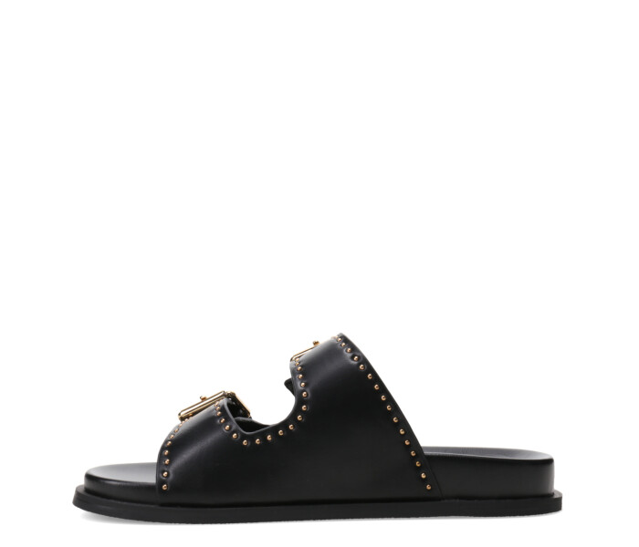 Sandalia TIVOX con hebilla y tachas Black
