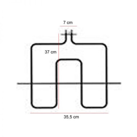 Resistencia De Horno Cocina James, 1600W Resistencia De Horno Cocina James, 1600W