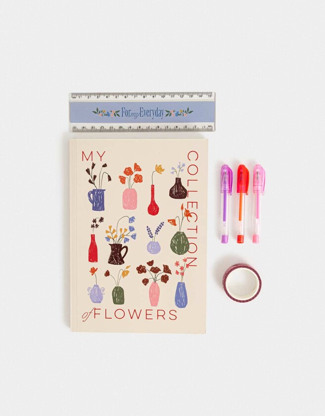 Librería Sets PVC Set De Librería Con Cuaderno A5 En Pouch - Combinacion Multicolor